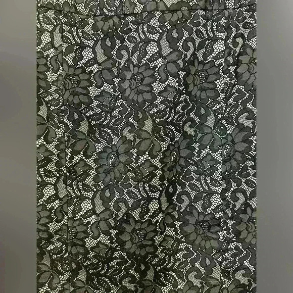 Whimsigoth Lace Pencil Skirt Witchy Fairy Grunge Floral Worthington Sz 4 - Picture 3 of 5